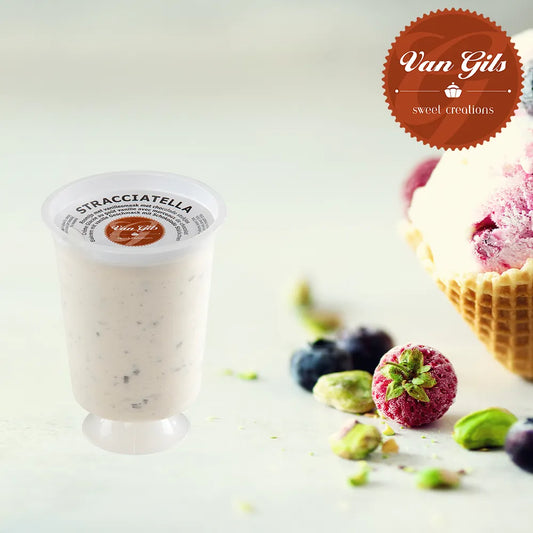 Stracciatella Eiskrem Pokalbecher
