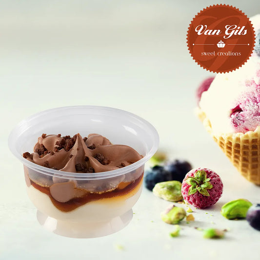 Brownie Caramel Mousse Cup
