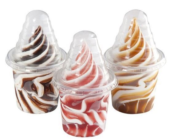 Image sur Soft Ice Cups au goût Vanille/Fraise et Chocolat
