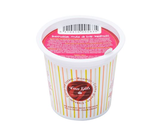 Image sur Glace au goût de yaourt avec sauce aux fruits de bois