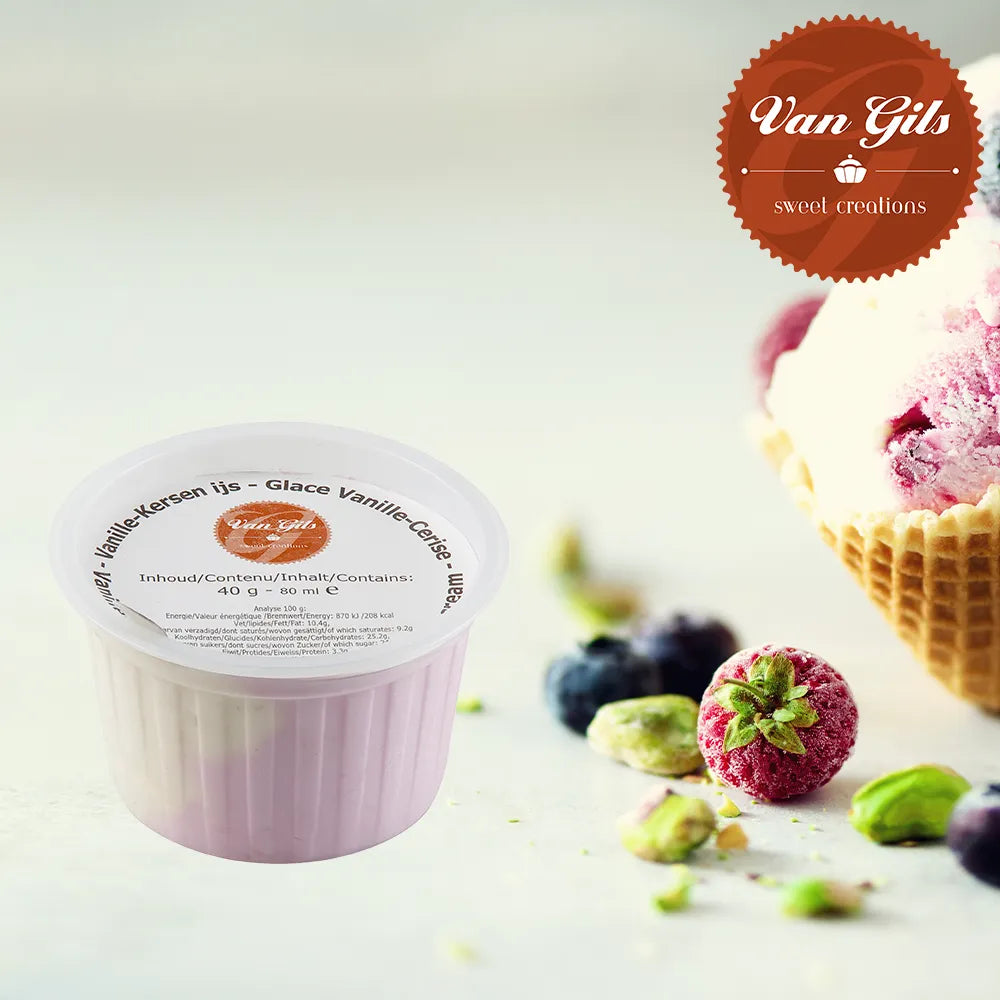 Duo Vanilla/Cherry Icecream Cup