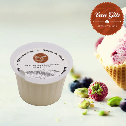 Mini Citron Sorbet Icecream Cup