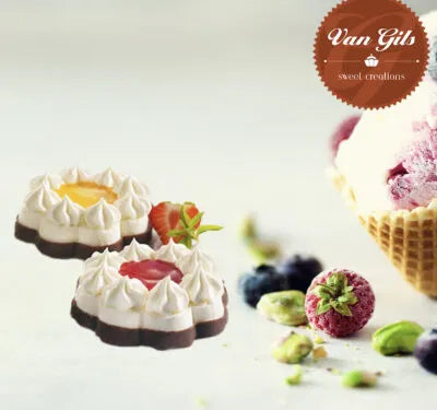 Mini Vanilla Ice Cream Cake Strawberry-Passionfruit