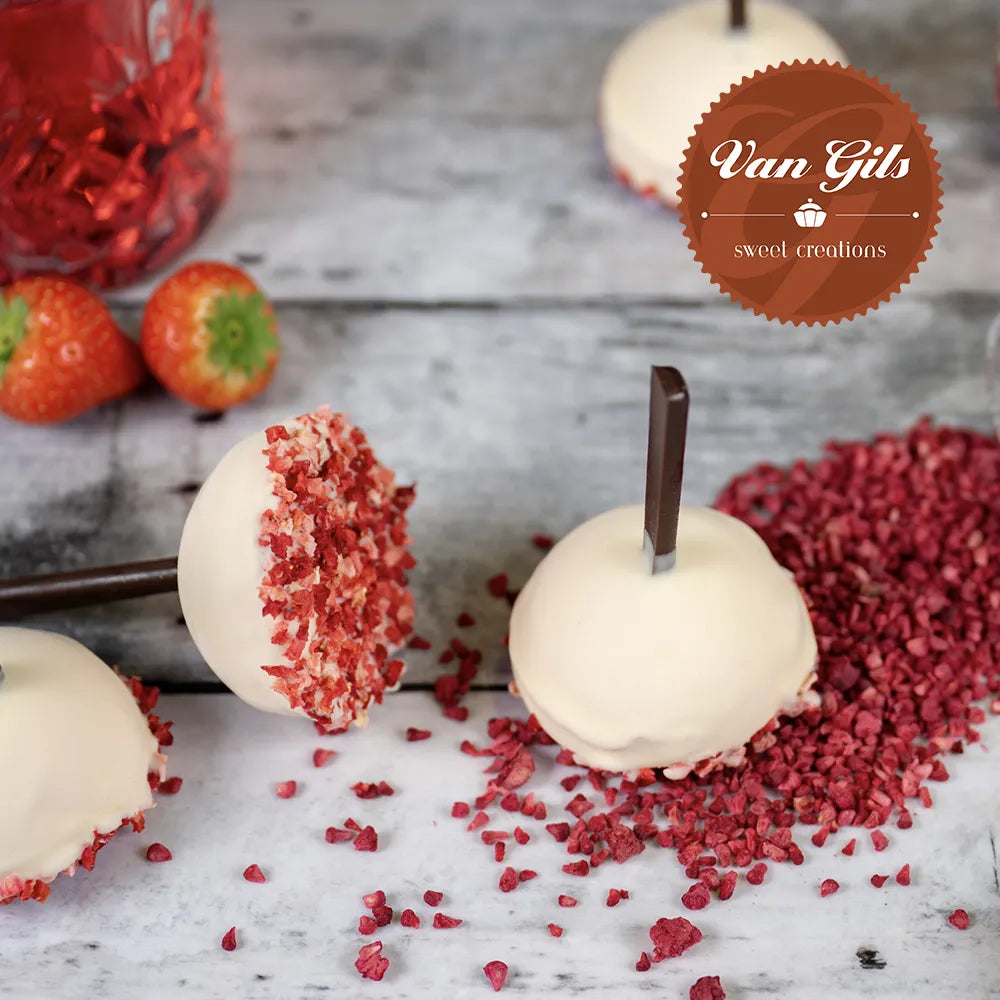 Vanilla-Strawberry Ice Cream Popsickle